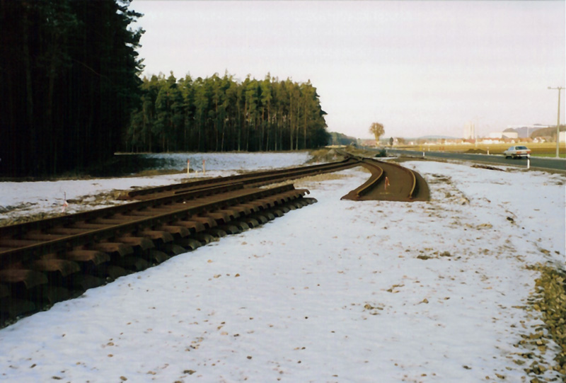 Schleuse 32 - Anschlussgleis Bögl