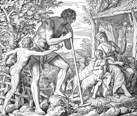 Bilder der Bibel - Adam und Eva nach der Verstoßung