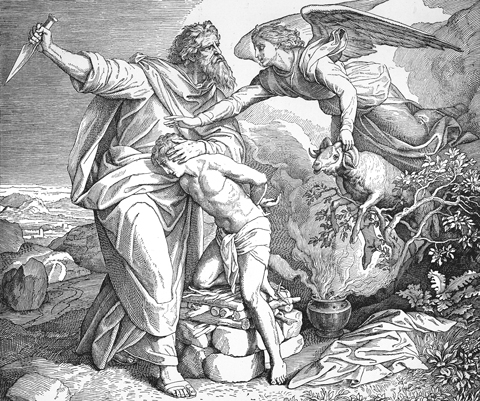 Bilder der Bibel - Abraham will Isaak opfern