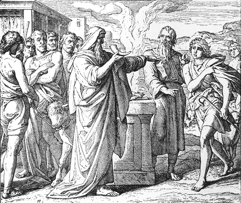 Bilder der Bibel - Davids erste Salbung zum König