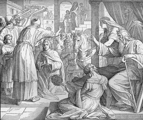 Bilder der Bibel - Salomo zum König gesalbt