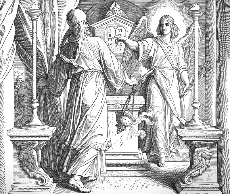 Bilder der Bibel - Zacharias und der Engel Gabriel