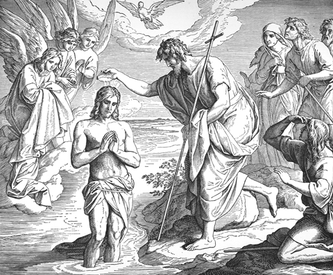 Bilder der Bibel - Taufe Christi