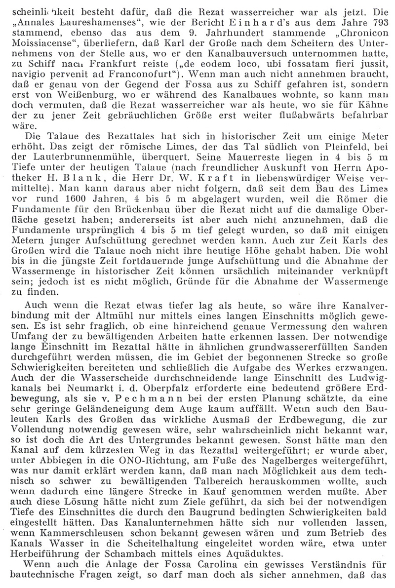Kanalbauversuch Karls des Großen - Fossa Carolina