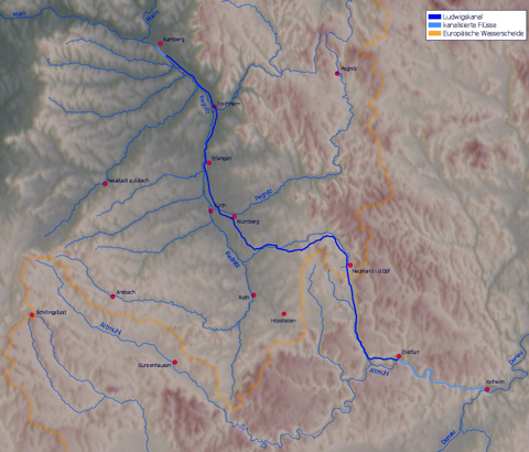 Ludwigskanal - Geographie