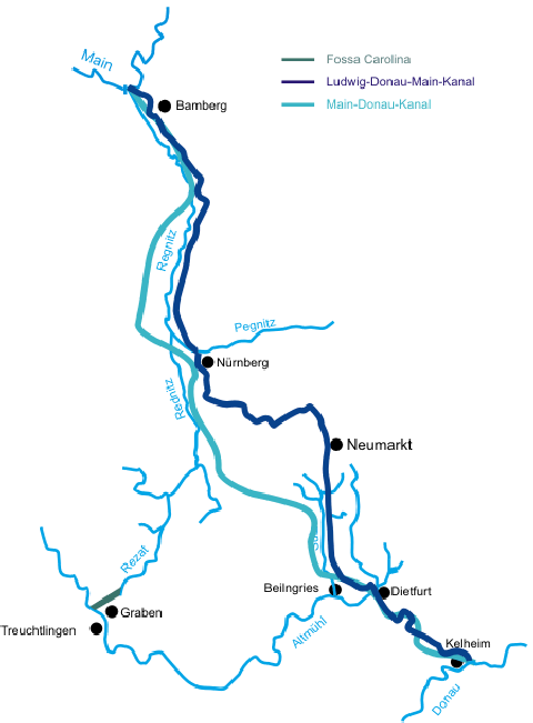 Ludwigskanal - Geographie