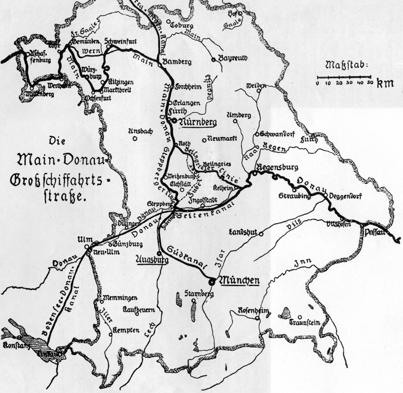 Ludwigskanal - Geographie