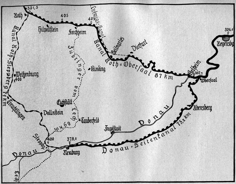 Ludwigskanal - Geographie