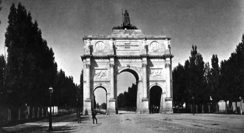 Geschichte Bilder Ludwigstrasse - Siegestor