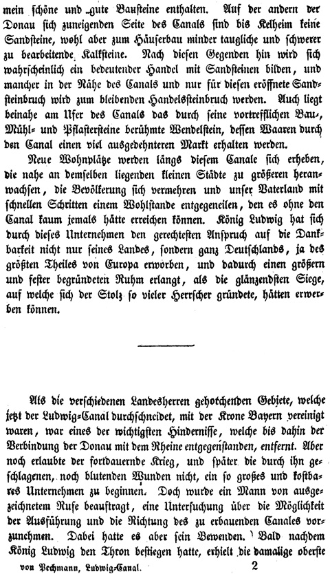 Der Ludwig-Canal - Eine kurze Beschreibung dieses Canal's und die Ausfhrung desselben 