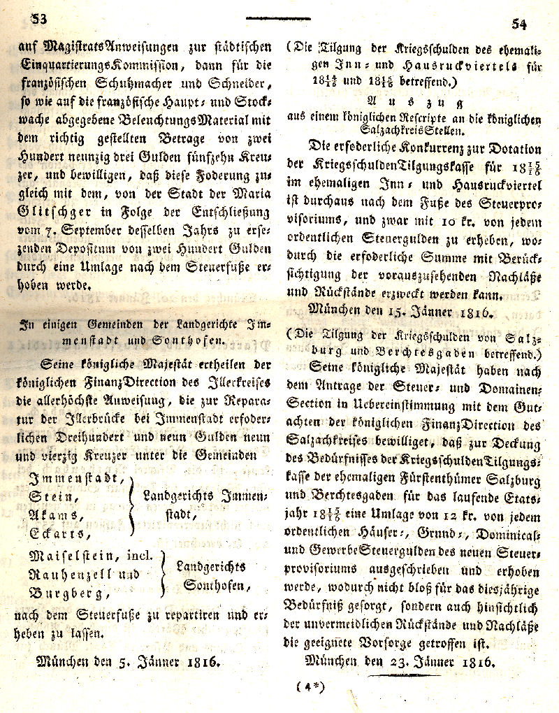 Ludwigskanal - Geschichte - Regierungsblatt