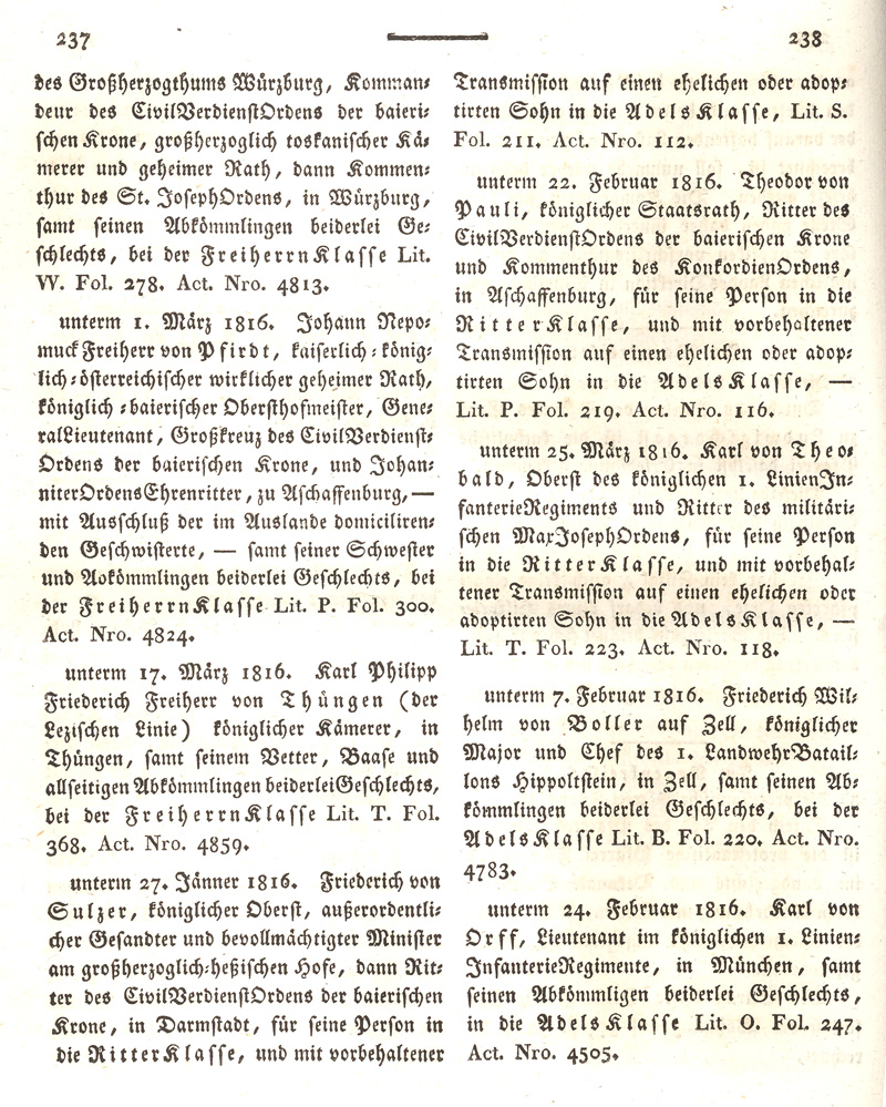 Ludwigskanal - Geschichte - Regierungsblatt