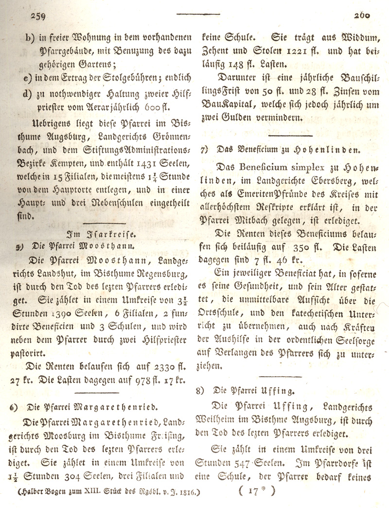 Ludwigskanal - Geschichte - Regierungsblatt