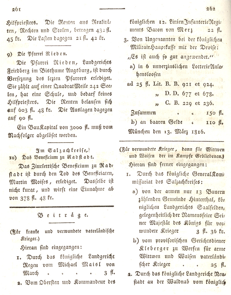 Ludwigskanal - Geschichte - Regierungsblatt