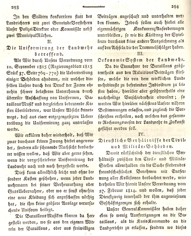 Ludwigskanal - Geschichte - Regierungsblatt