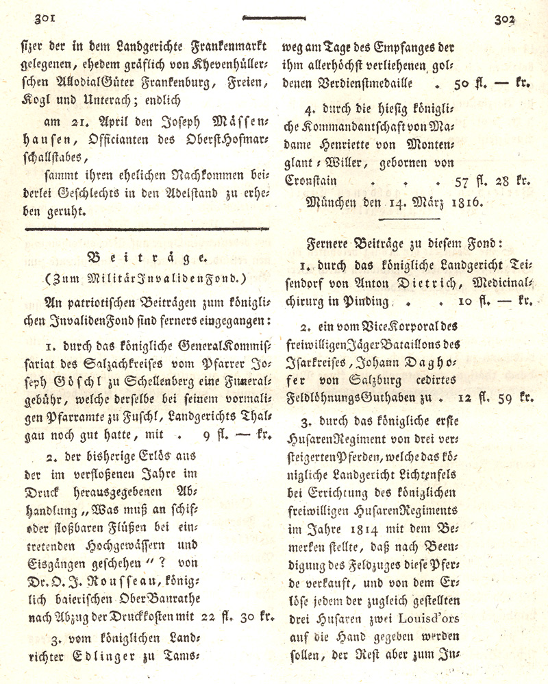Ludwigskanal - Geschichte - Regierungsblatt