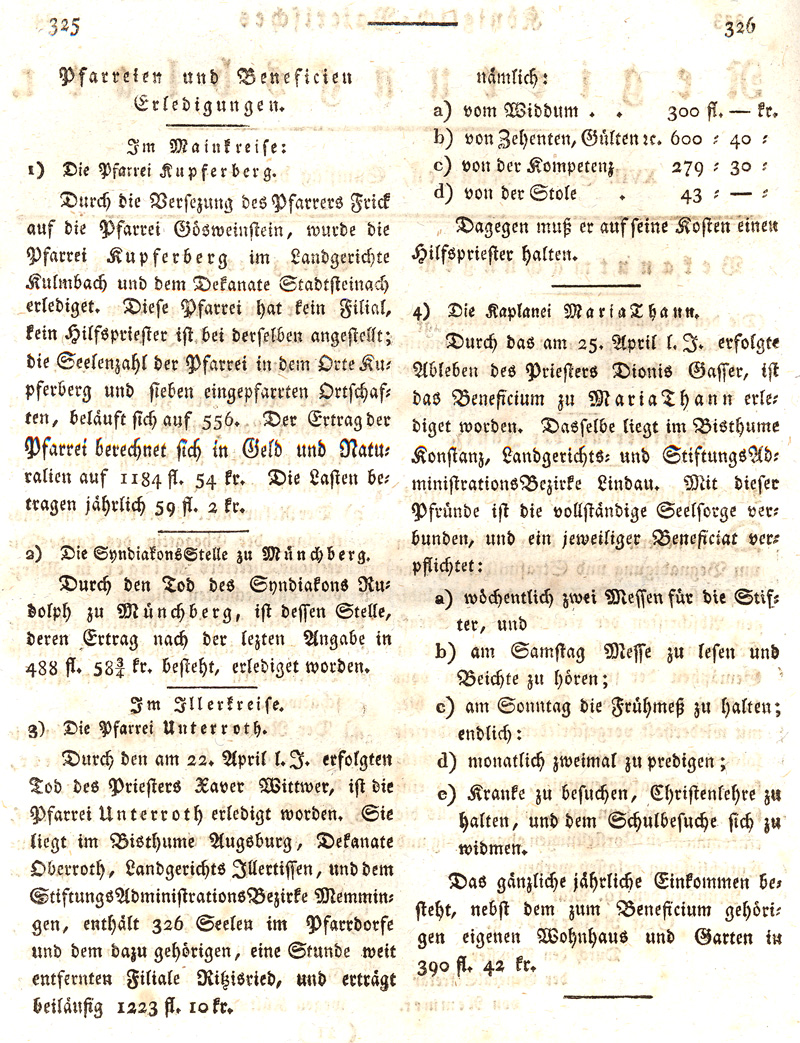 Ludwigskanal - Geschichte - Regierungsblatt