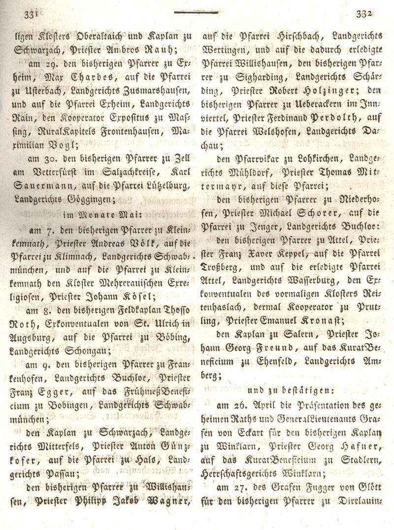 Ludwigskanal - Geschichte - Regierungsblatt