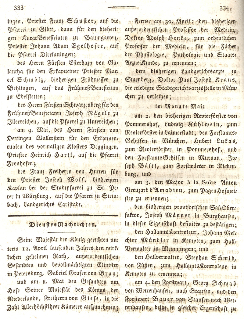 Ludwigskanal - Geschichte - Regierungsblatt