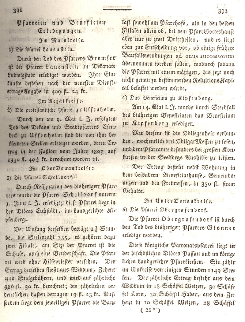 Ludwigskanal - Geschichte - Regierungsblatt