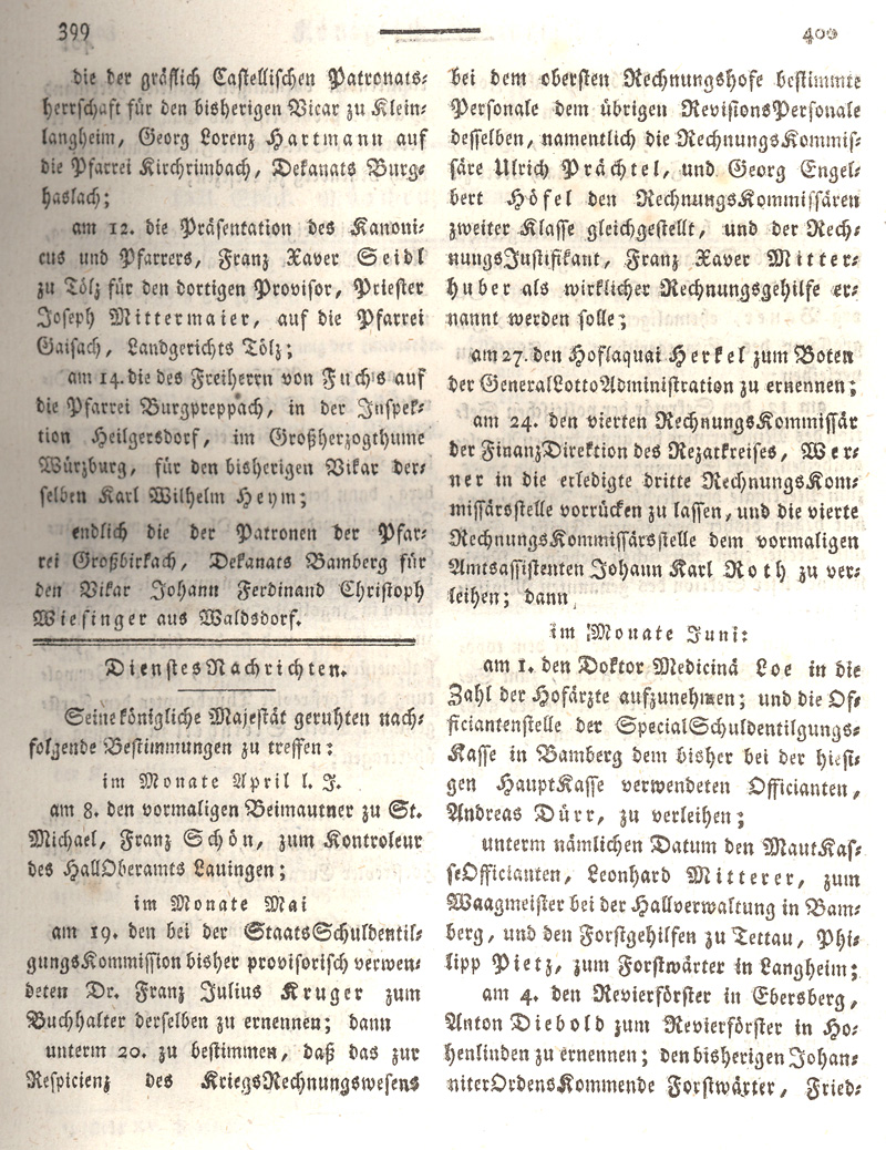 Ludwigskanal - Geschichte - Regierungsblatt