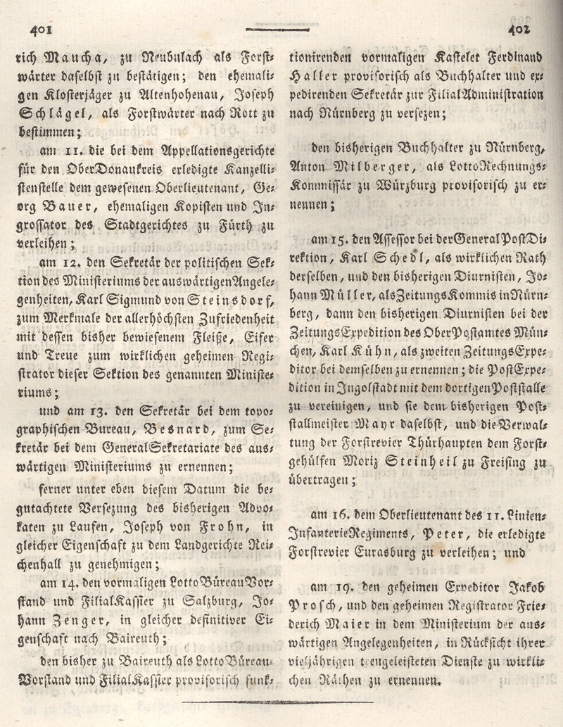 Ludwigskanal - Geschichte - Regierungsblatt