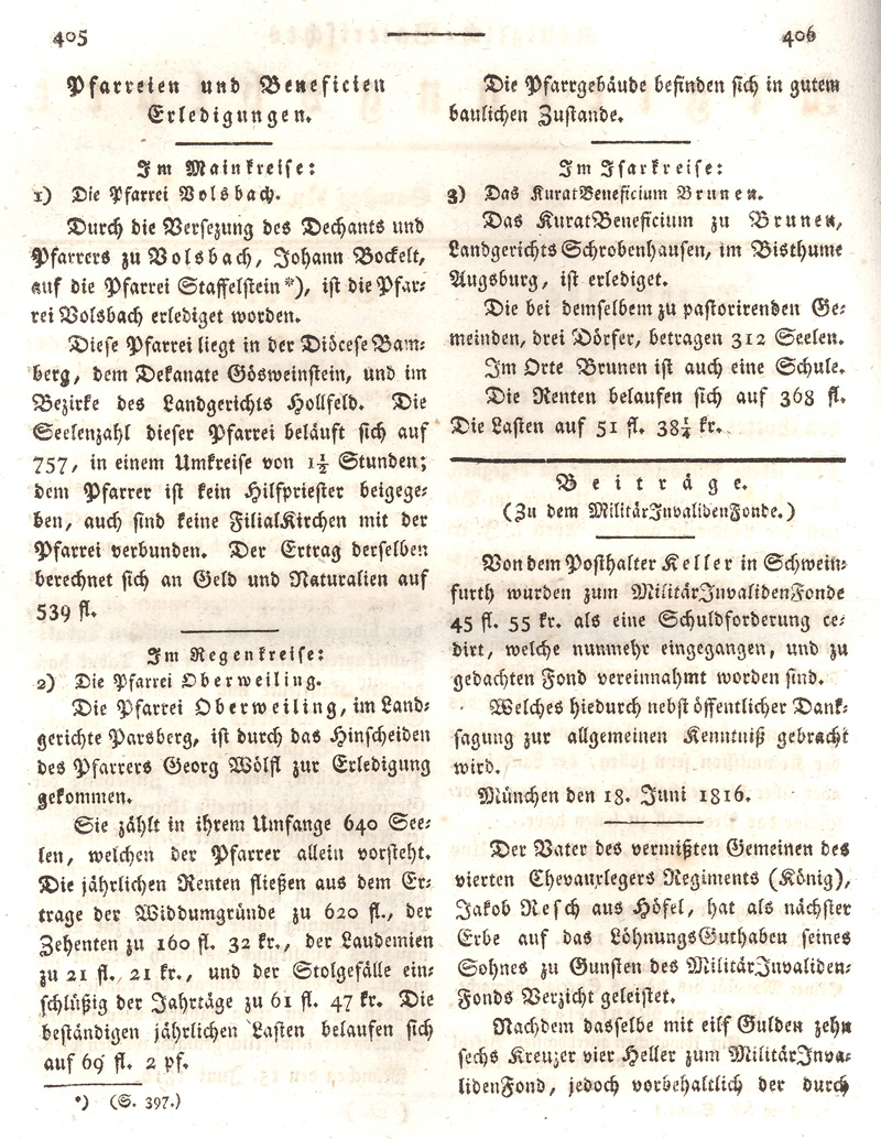 Ludwigskanal - Geschichte - Regierungsblatt