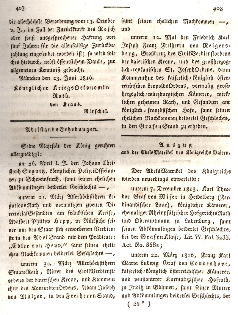Ludwigskanal - Geschichte - Regierungsblatt