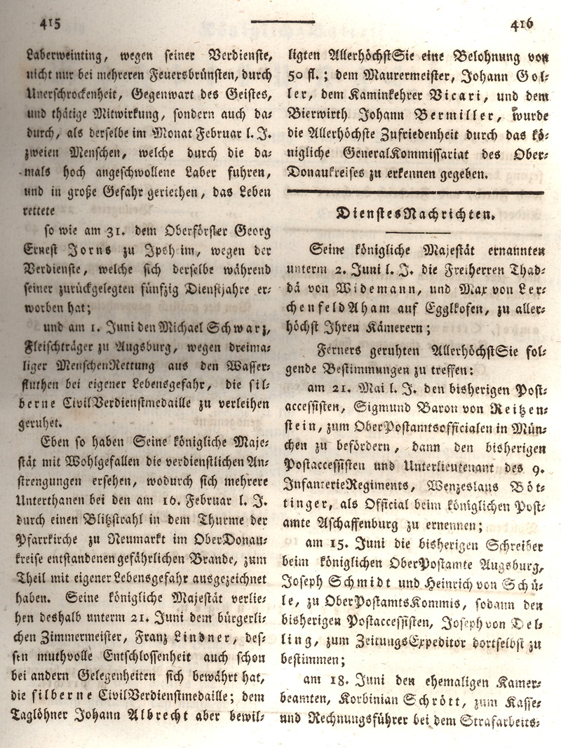 Ludwigskanal - Geschichte - Regierungsblatt