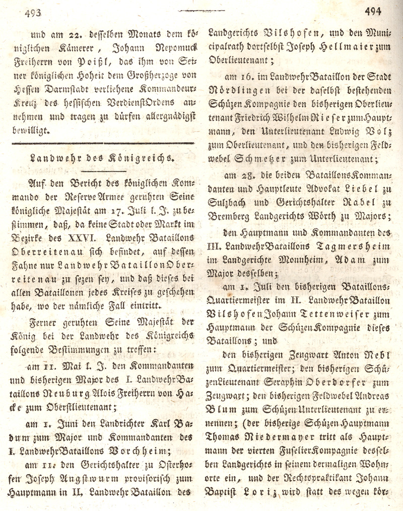 Ludwigskanal - Geschichte - Regierungsblatt