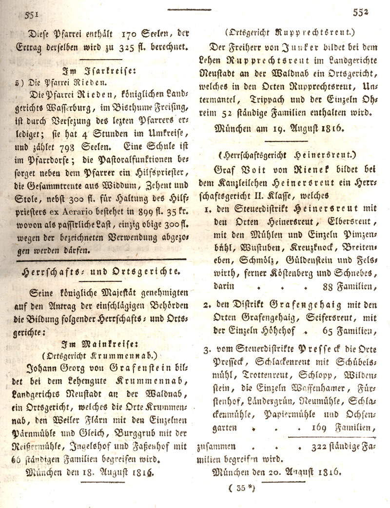 Ludwigskanal - Geschichte - Regierungsblatt