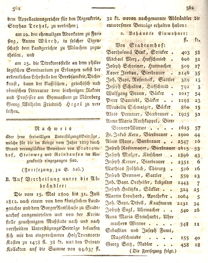 Ludwigskanal - Geschichte - Regierungsblatt