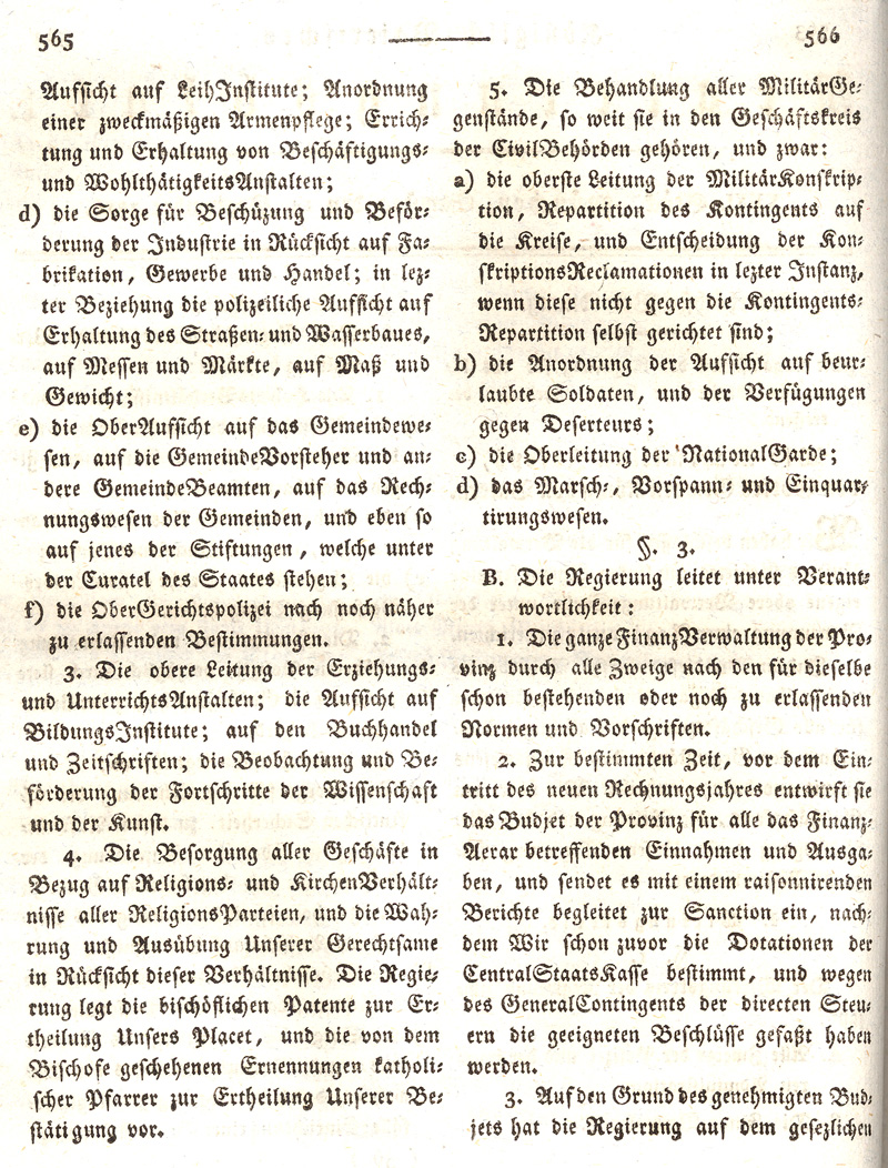 Ludwigskanal - Geschichte - Regierungsblatt