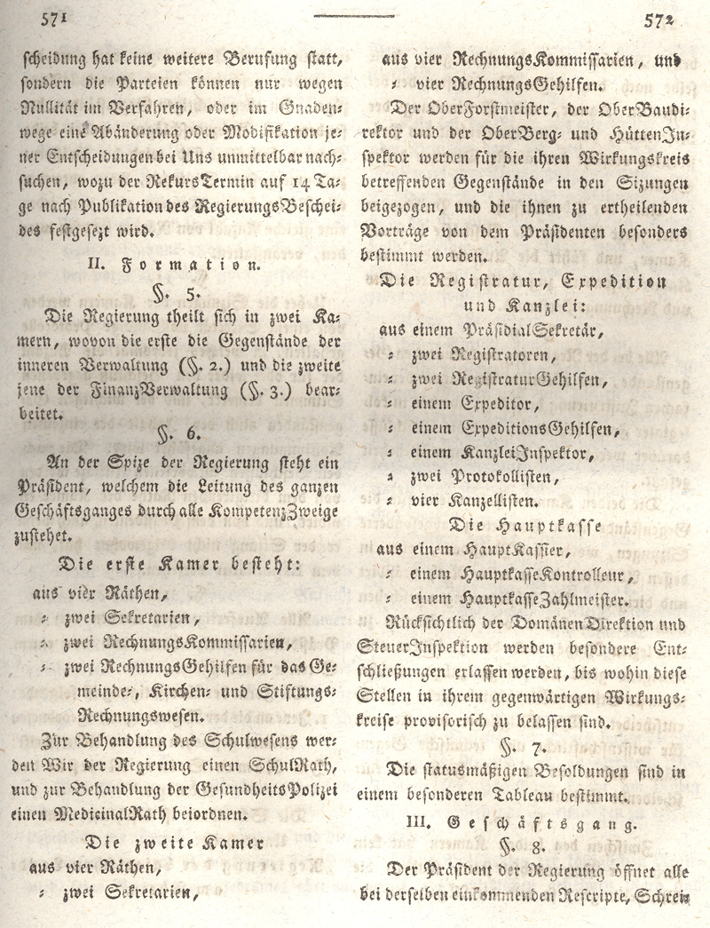 Ludwigskanal - Geschichte - Regierungsblatt