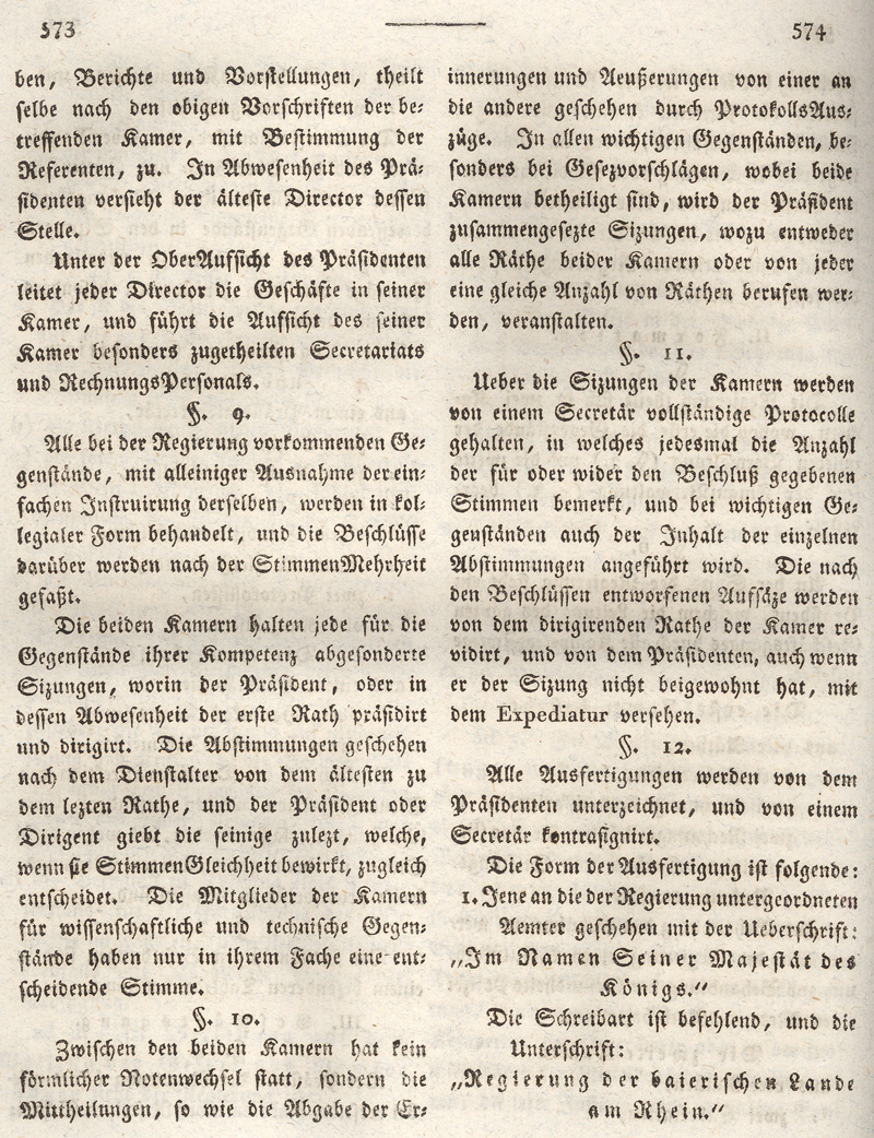 Ludwigskanal - Geschichte - Regierungsblatt