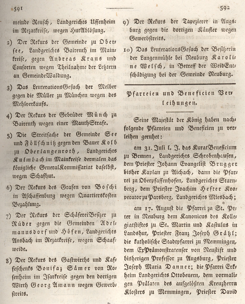 Ludwigskanal - Geschichte - Regierungsblatt