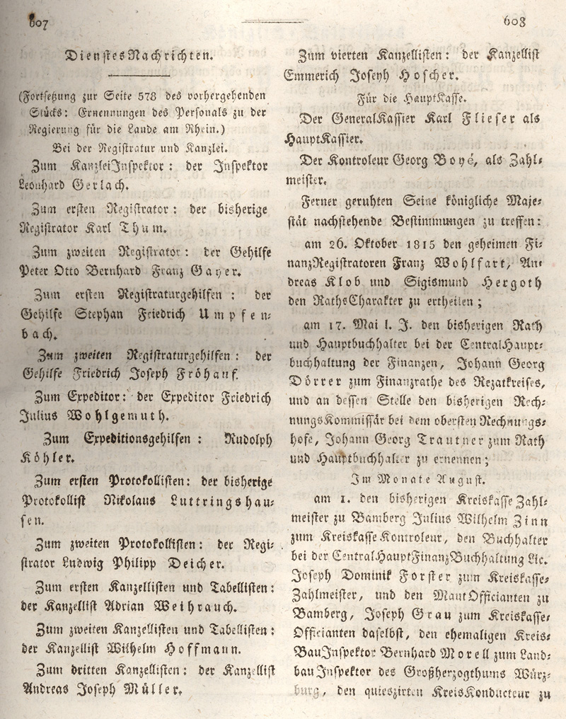 Ludwigskanal - Geschichte - Regierungsblatt