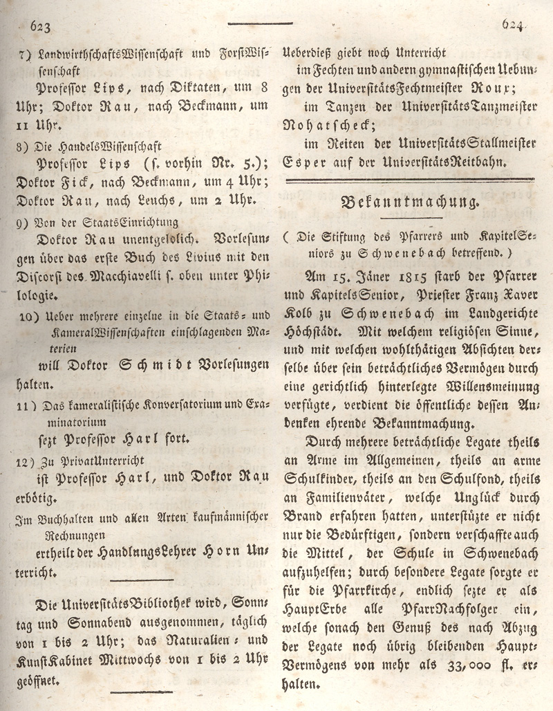 Ludwigskanal - Geschichte - Regierungsblatt