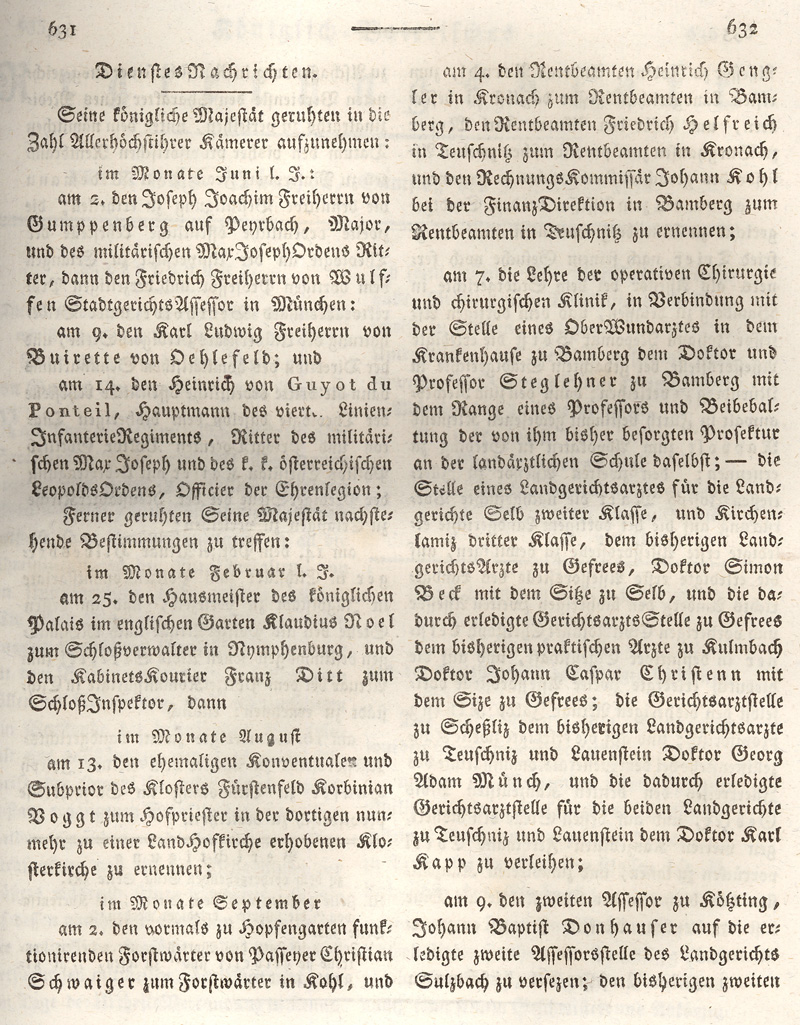 Ludwigskanal - Geschichte - Regierungsblatt