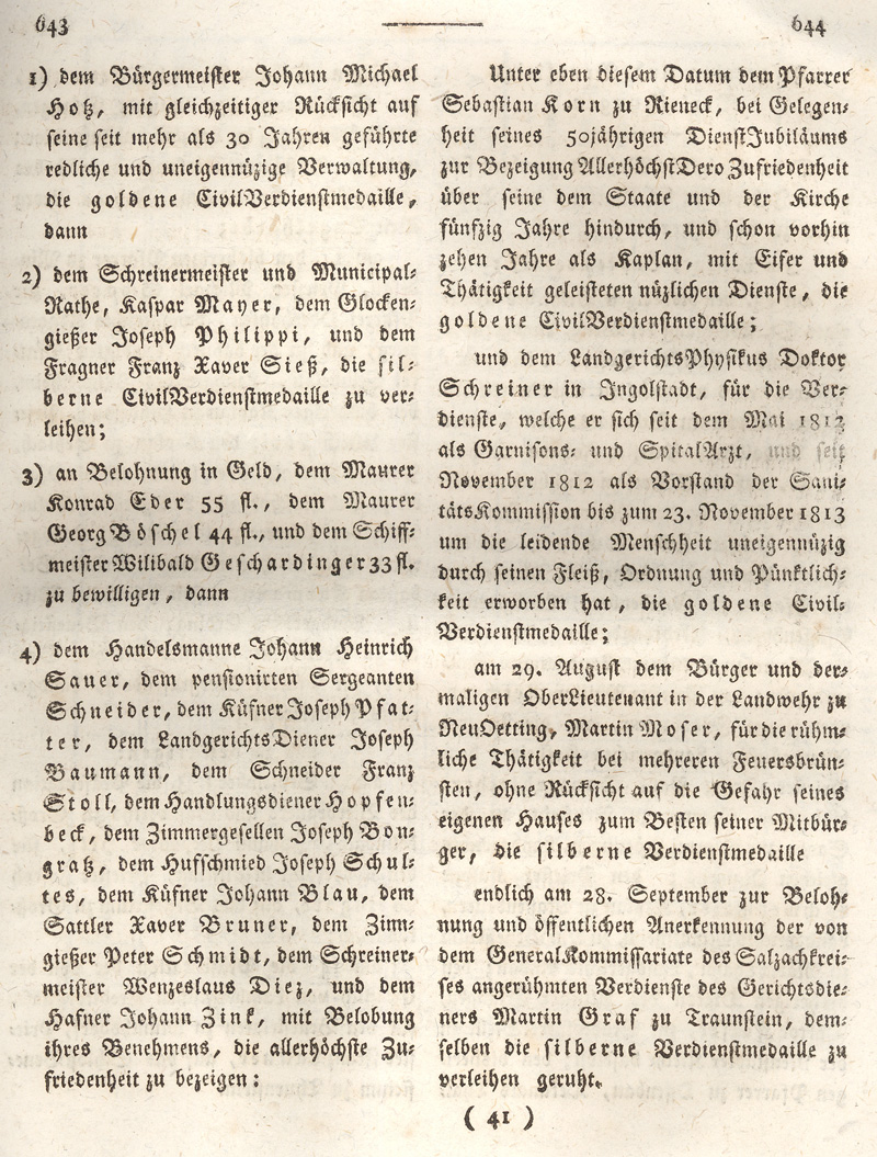 Ludwigskanal - Geschichte - Regierungsblatt