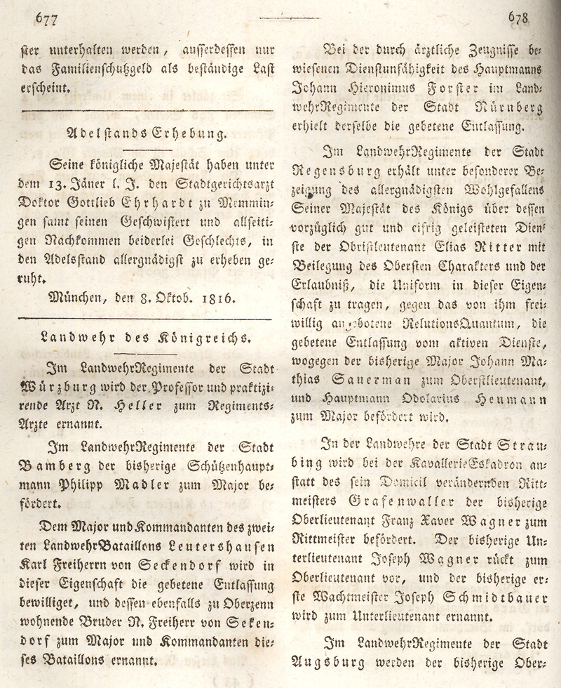 Ludwigskanal - Geschichte - Regierungsblatt