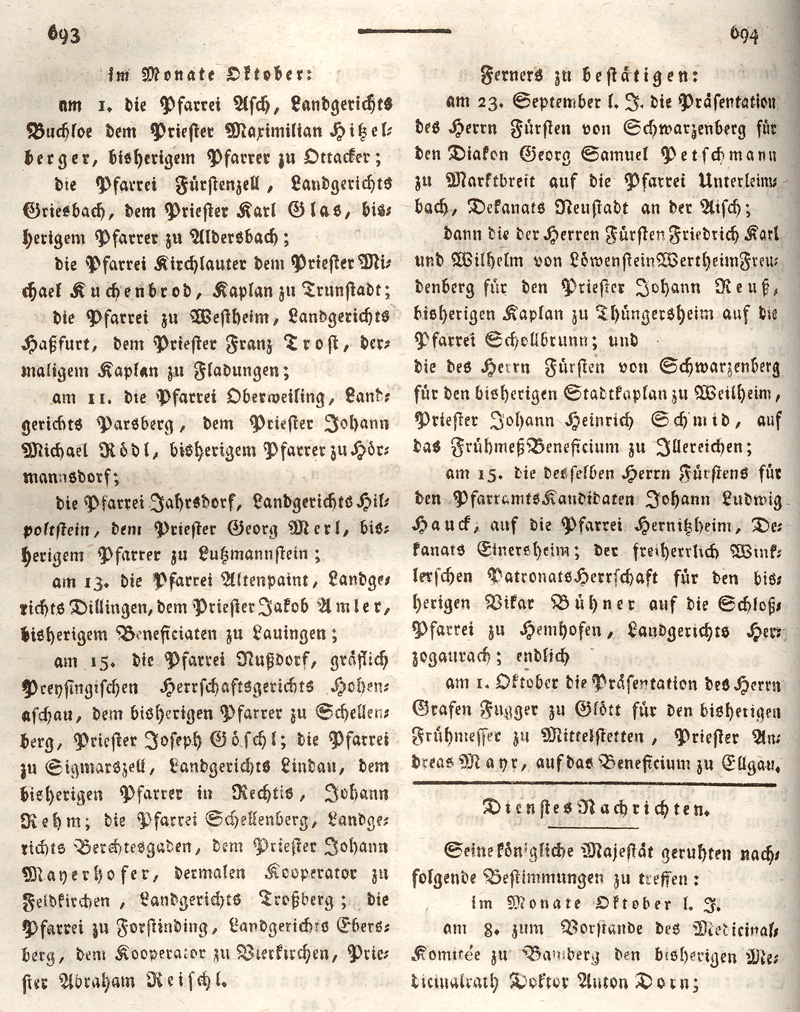 Ludwigskanal - Geschichte - Regierungsblatt