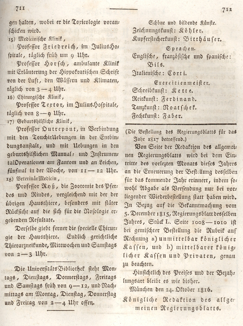 Ludwigskanal - Geschichte - Regierungsblatt