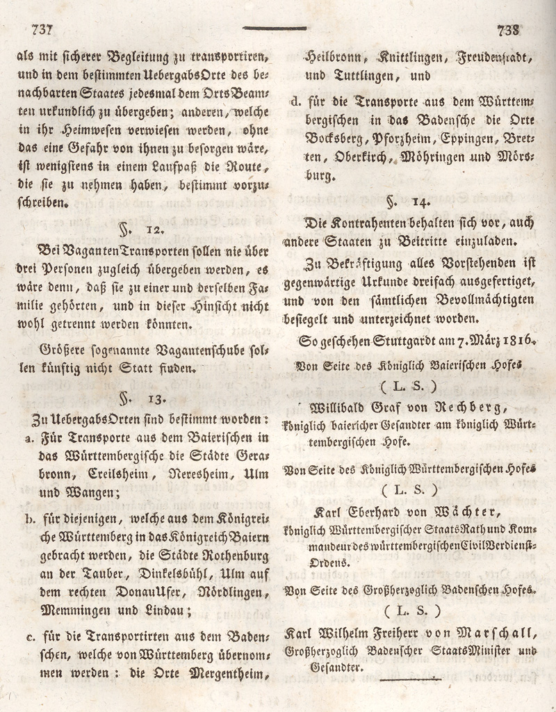 Ludwigskanal - Geschichte - Regierungsblatt