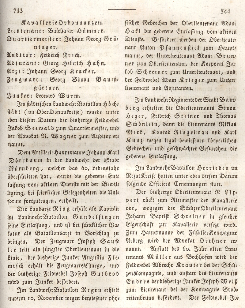 Ludwigskanal - Geschichte - Regierungsblatt