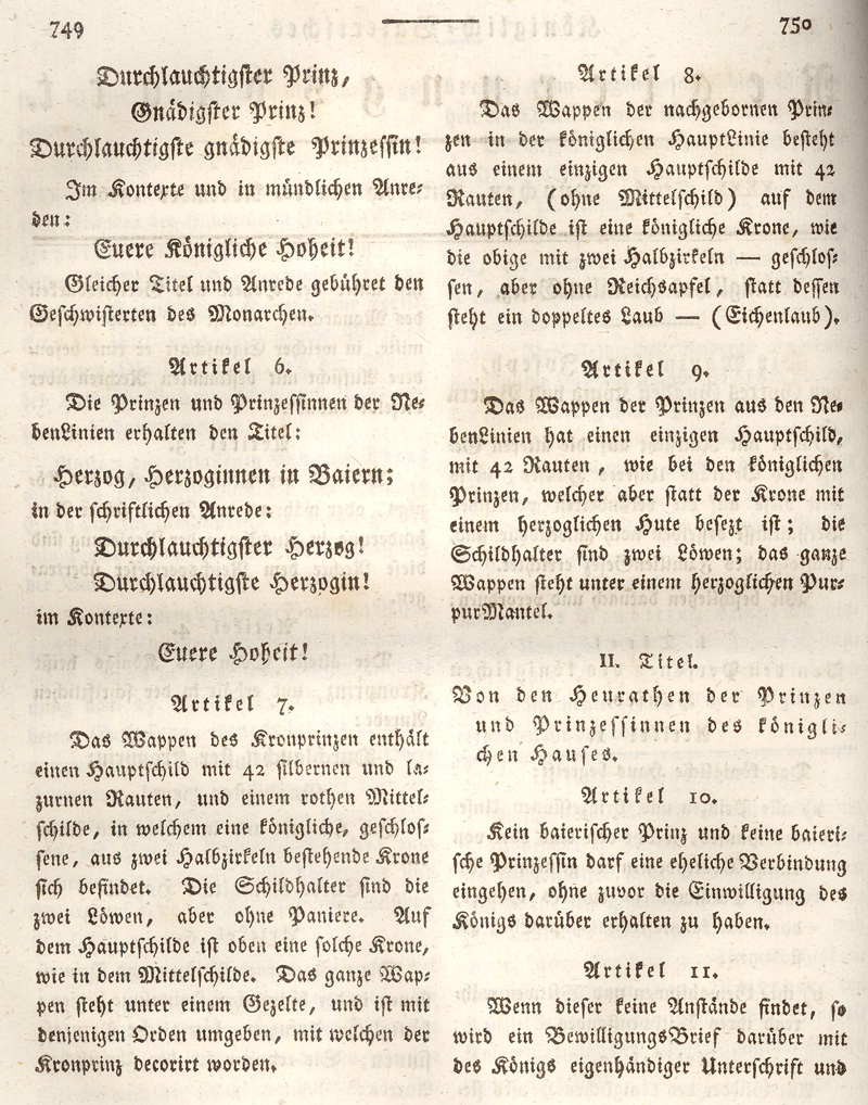 Ludwigskanal - Geschichte - Regierungsblatt