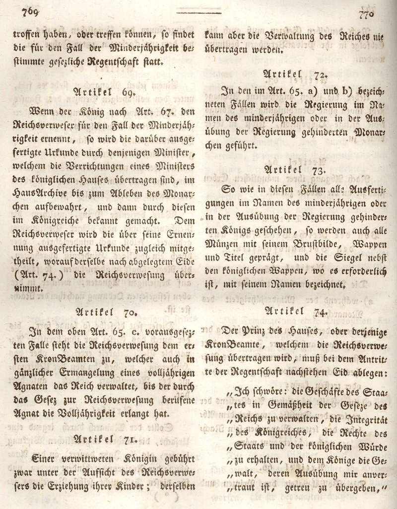 Ludwigskanal - Geschichte - Regierungsblatt