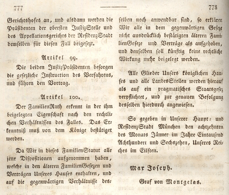 Ludwigskanal - Geschichte - Regierungsblatt