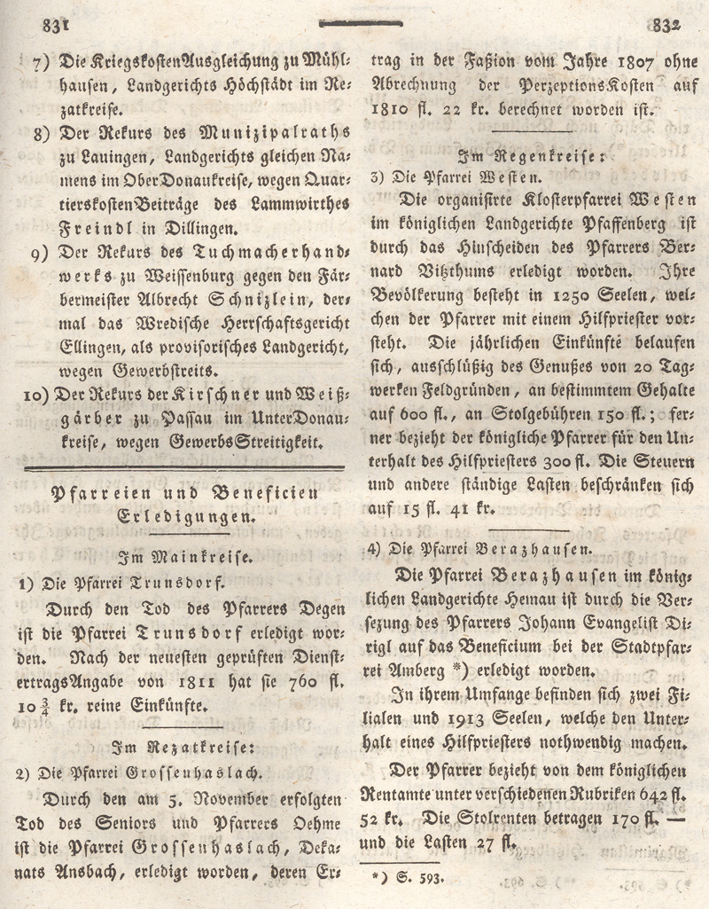 Ludwigskanal - Geschichte - Regierungsblatt