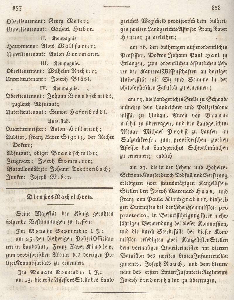 Ludwigskanal - Geschichte - Regierungsblatt